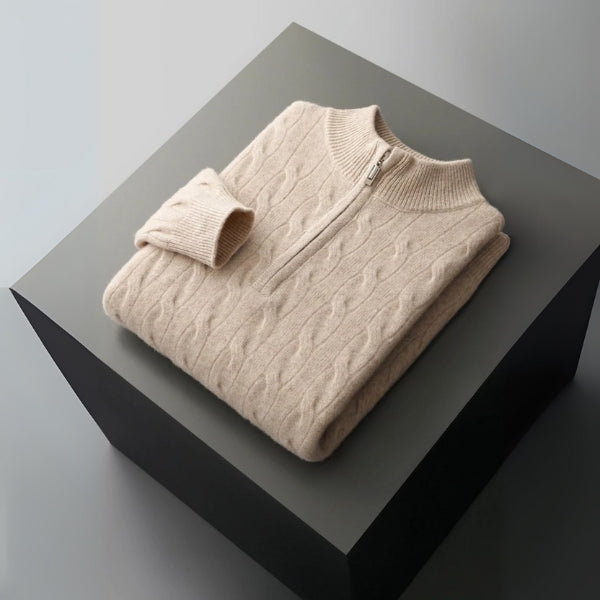 The Lausanne Merino Wool Quarter Zip