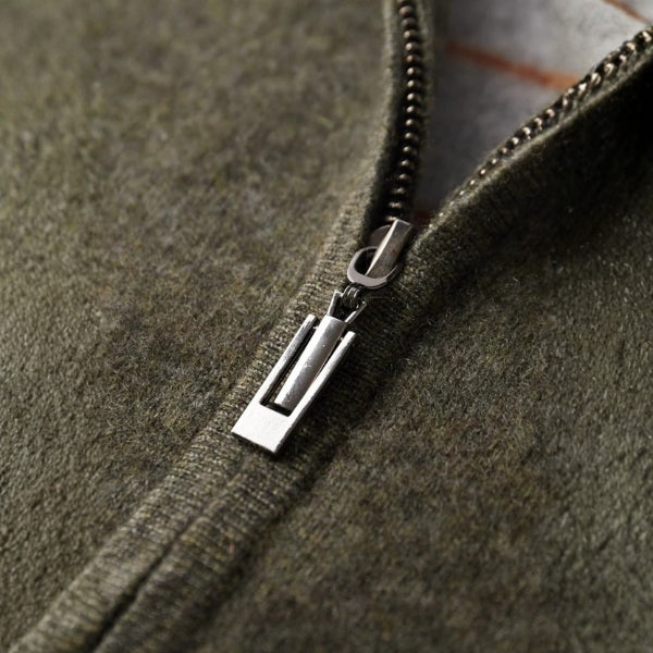 The Lausanne Cashmere Zip Knit