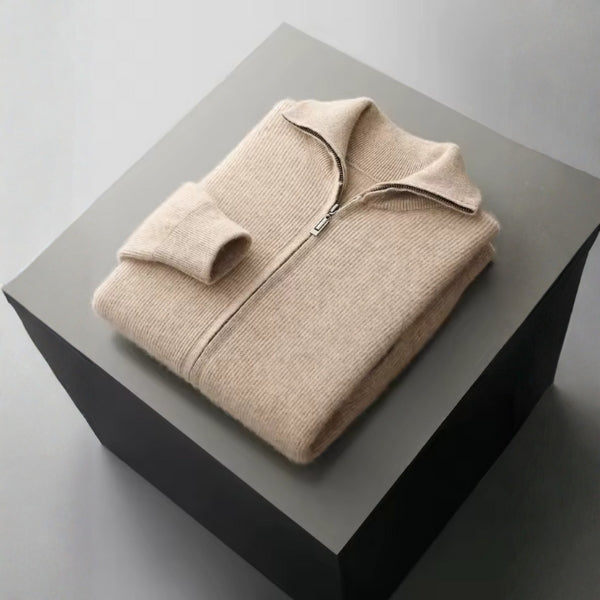 The Dolomiti Merino Wool Zip Knit