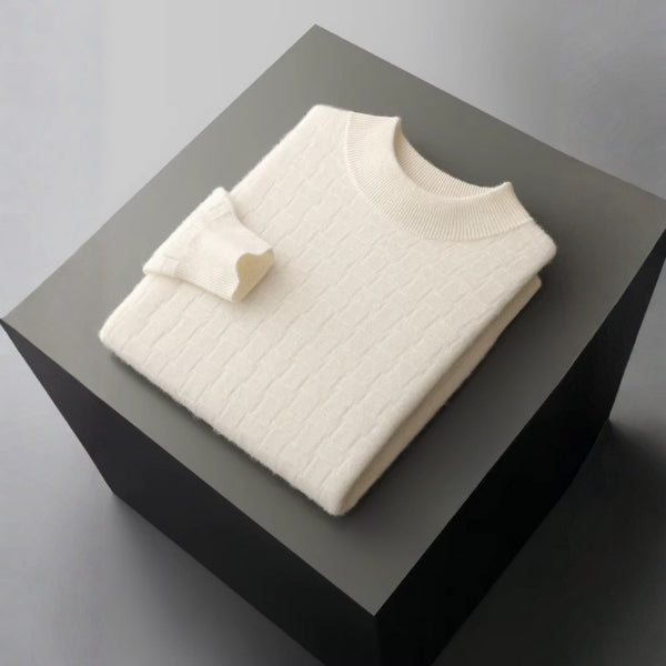 The Oslo Merino Mock Neck Sweater