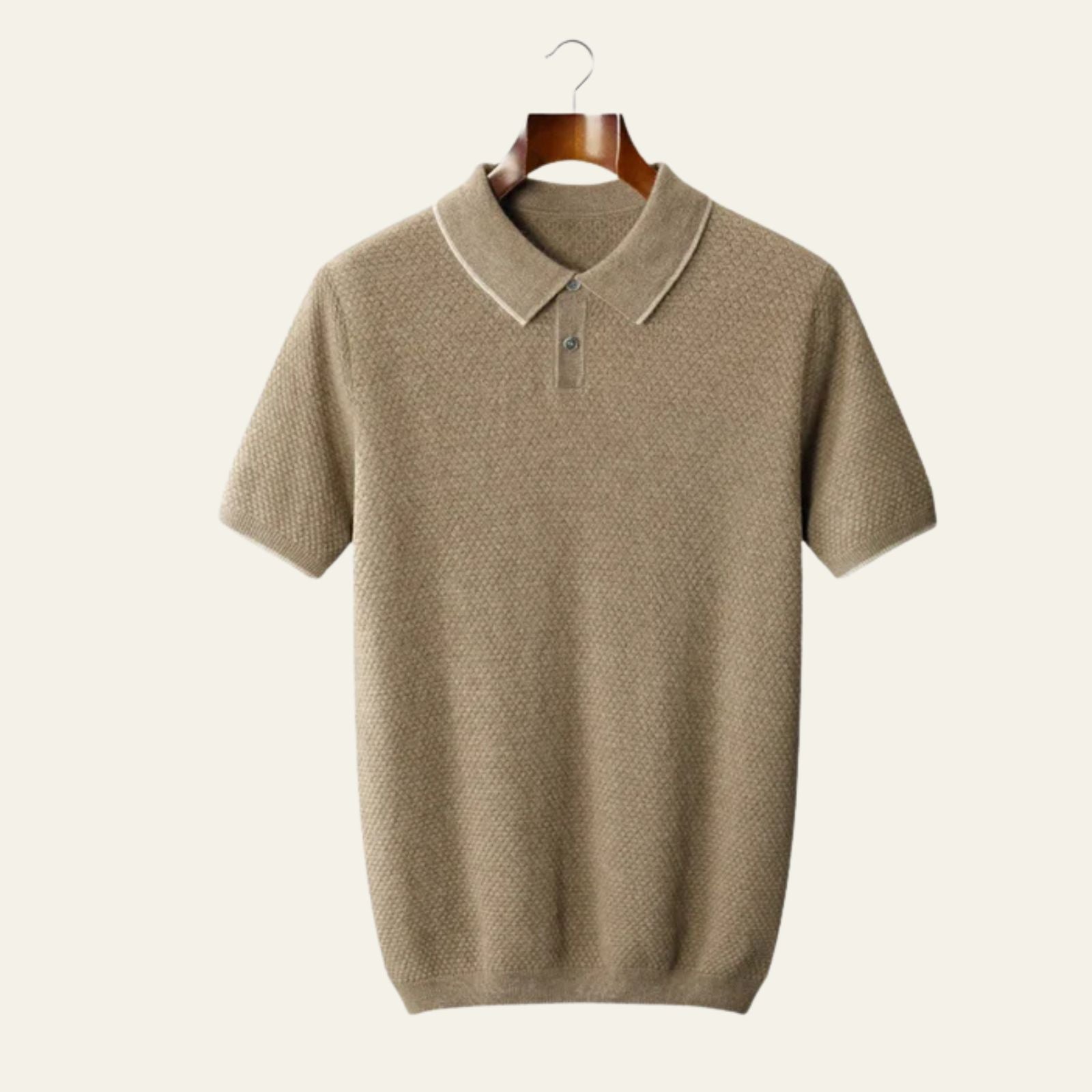 The Ravello Two-Tone Cashmere Polo