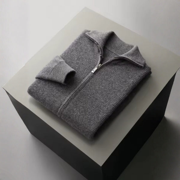 The Dolomiti Merino Wool Zip Knit