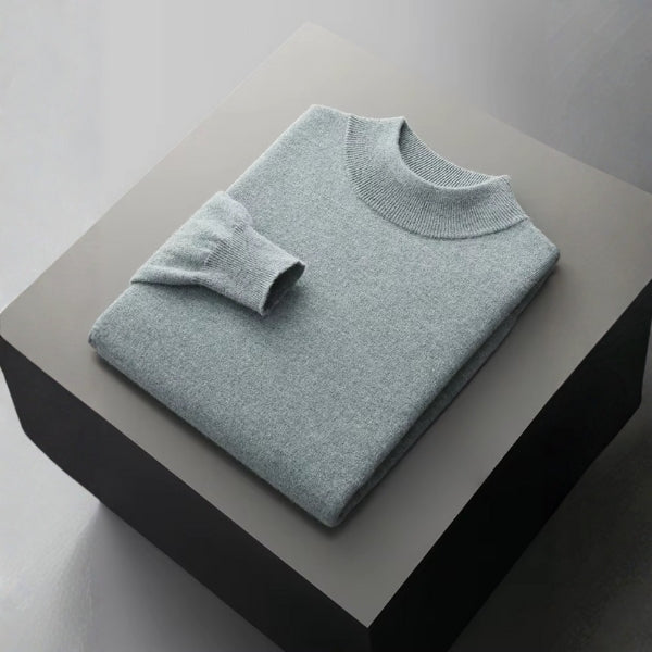 The Lucerne Merino Wool Mock Neck Sweater