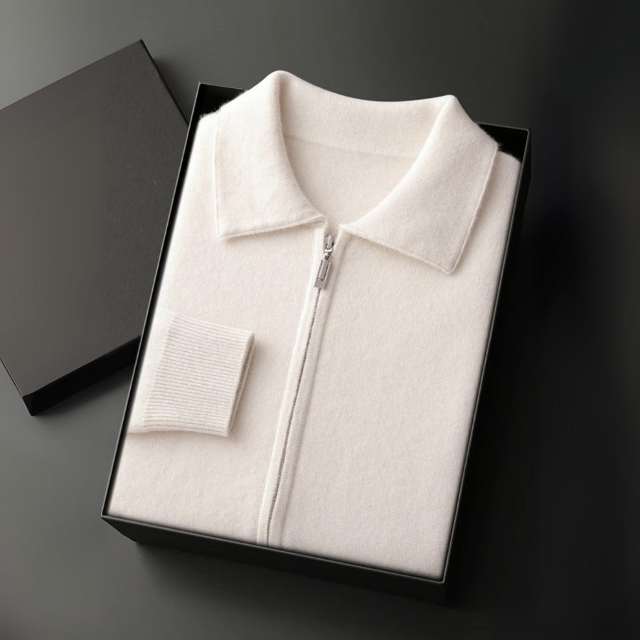 The Lausanne Cashmere Zip Jacket