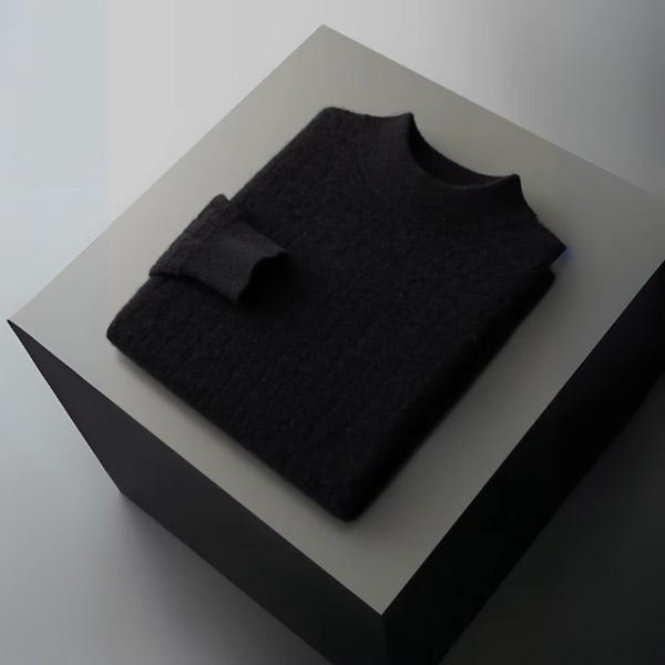 The Oslo Merino Mock Neck Sweater