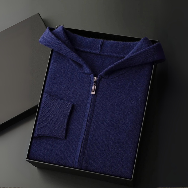 The Montreuil Cashmere Zip Hoodie