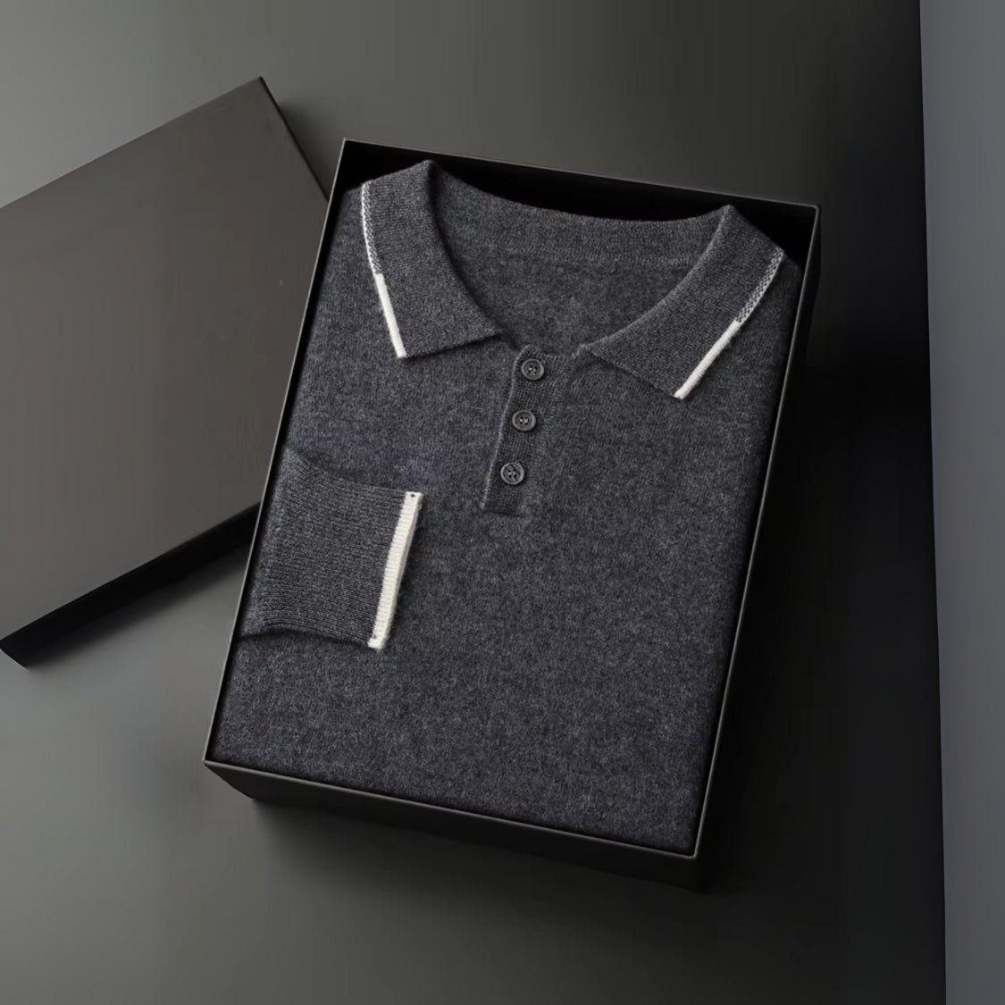 The Positano Cashmere Polo Sweater