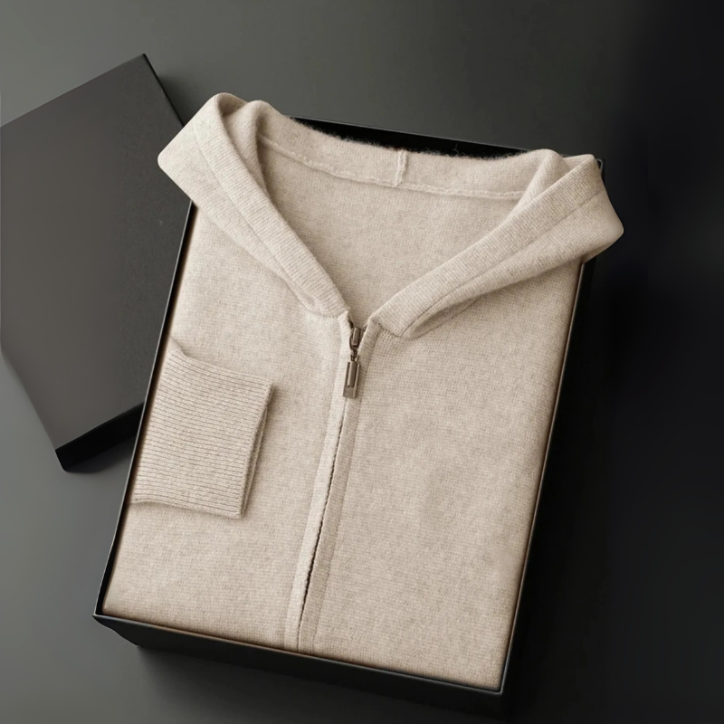 The Montreuil Cashmere Zip Hoodie