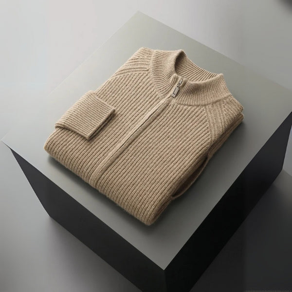 The Ravello Cashmere Zip Knit