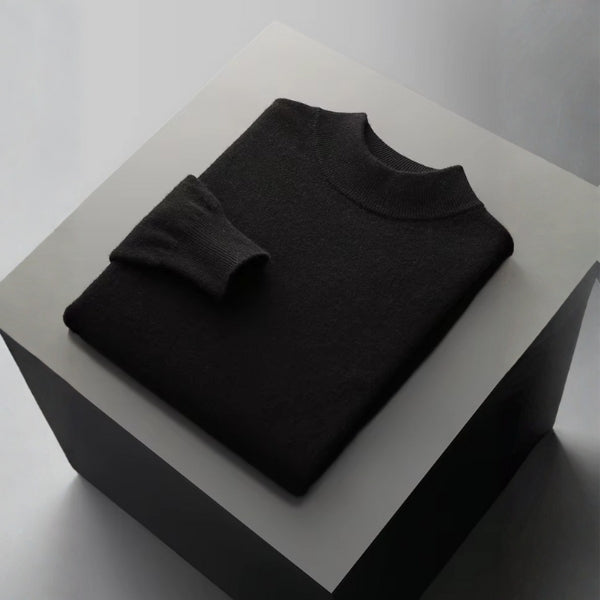 The Lucerne Merino Wool Mock Neck Sweater