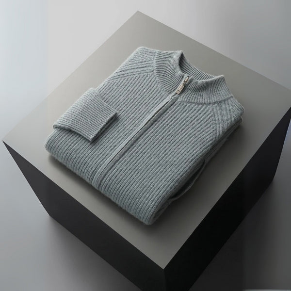 The Ravello Cashmere Zip Knit