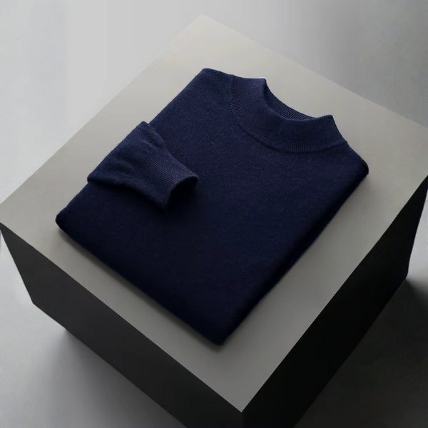 The Lucerne Merino Wool Mock Neck Sweater