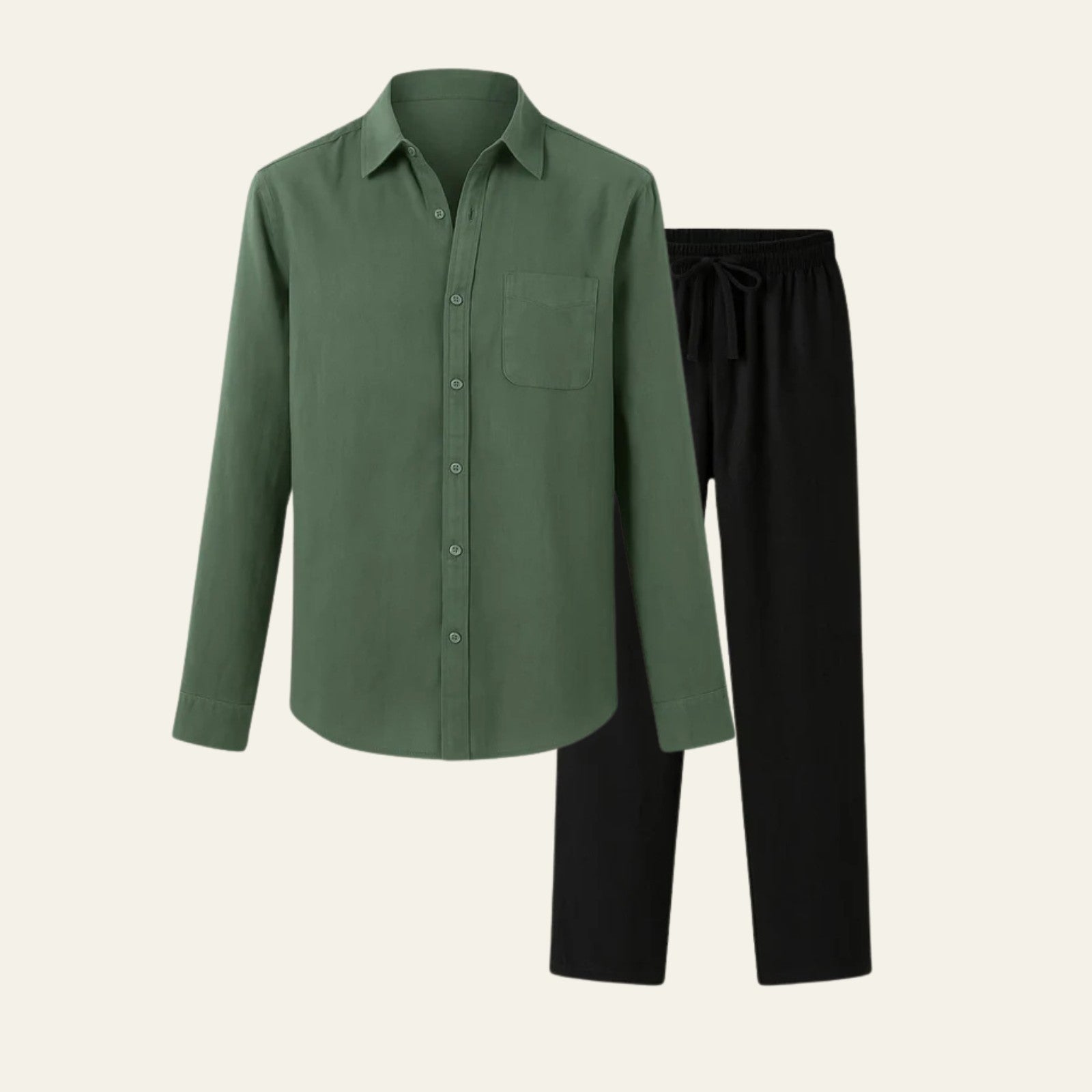 The Valencia Linen Slim Pantalon Set