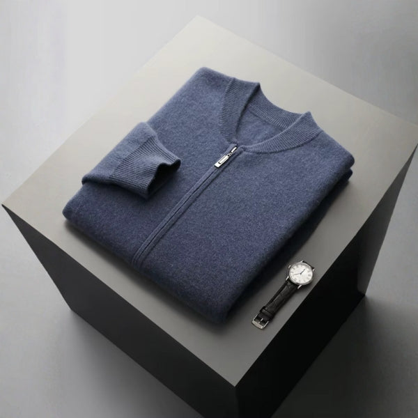 The Lucerne Cashmere Zip Knit