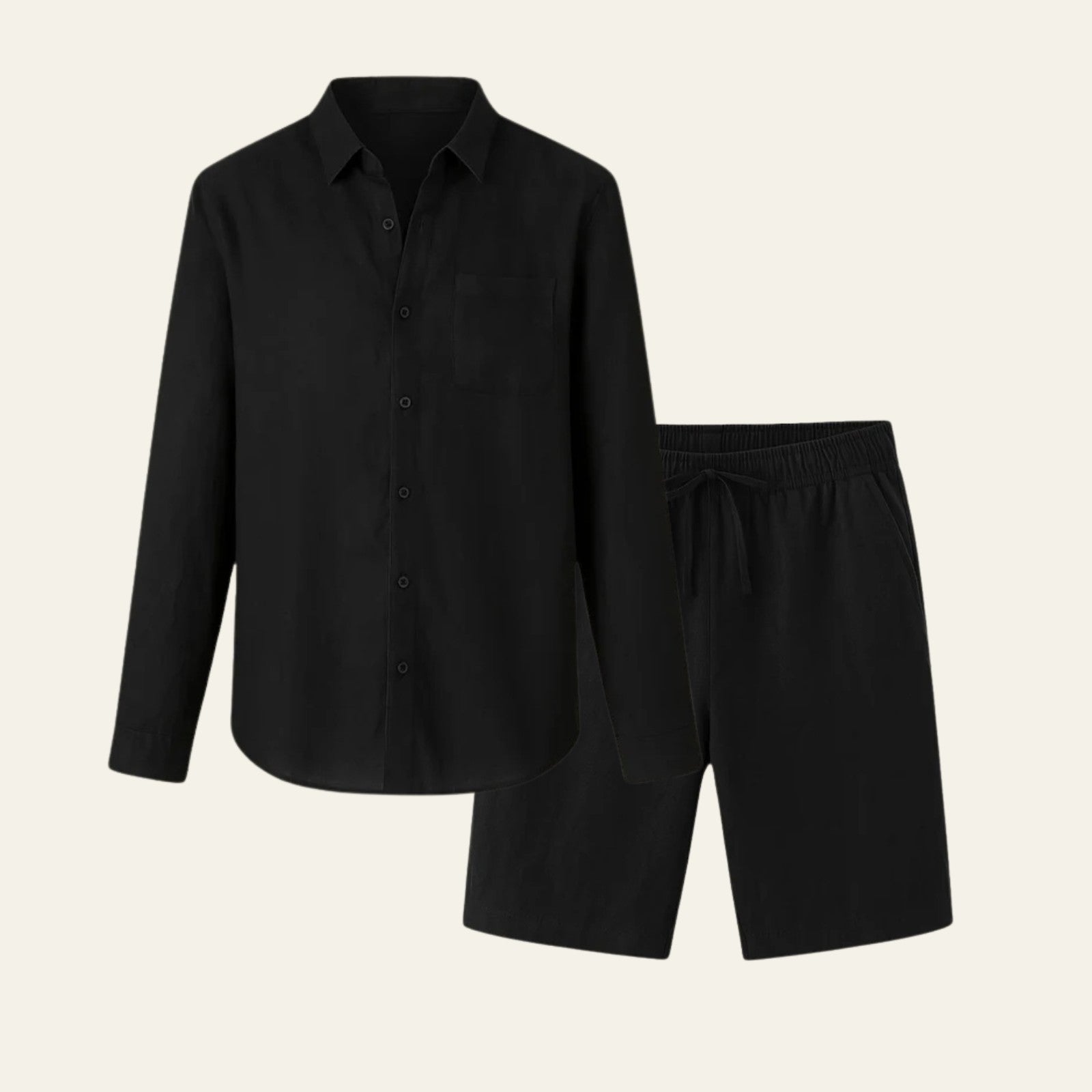 The Chamonix Linen Resort Shorts Ensemble