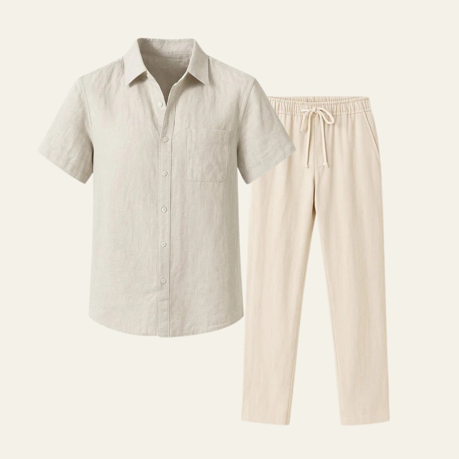 The Antibes Linen Tailored Pantalon Ensemble