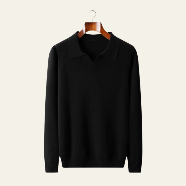 The Siena Merino Wool Polo Sweater