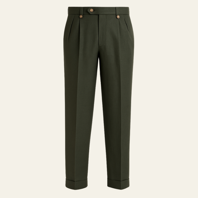 The Como Linen Pleated Trouser