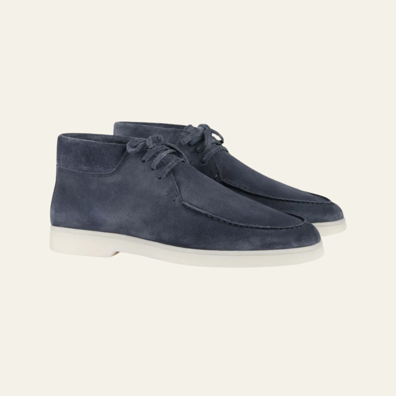 The Ravello Steel Blue Suede Desert Boot