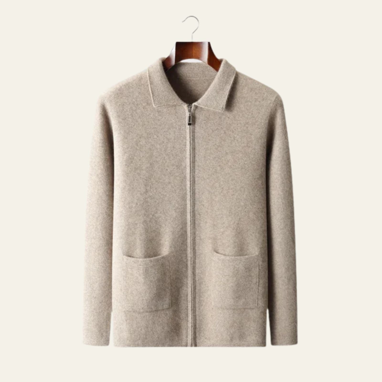 The Lausanne Cashmere Featherlight Zip Vest