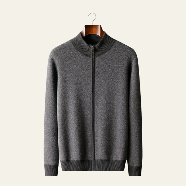The Lucerne Cashmere Zip Knit
