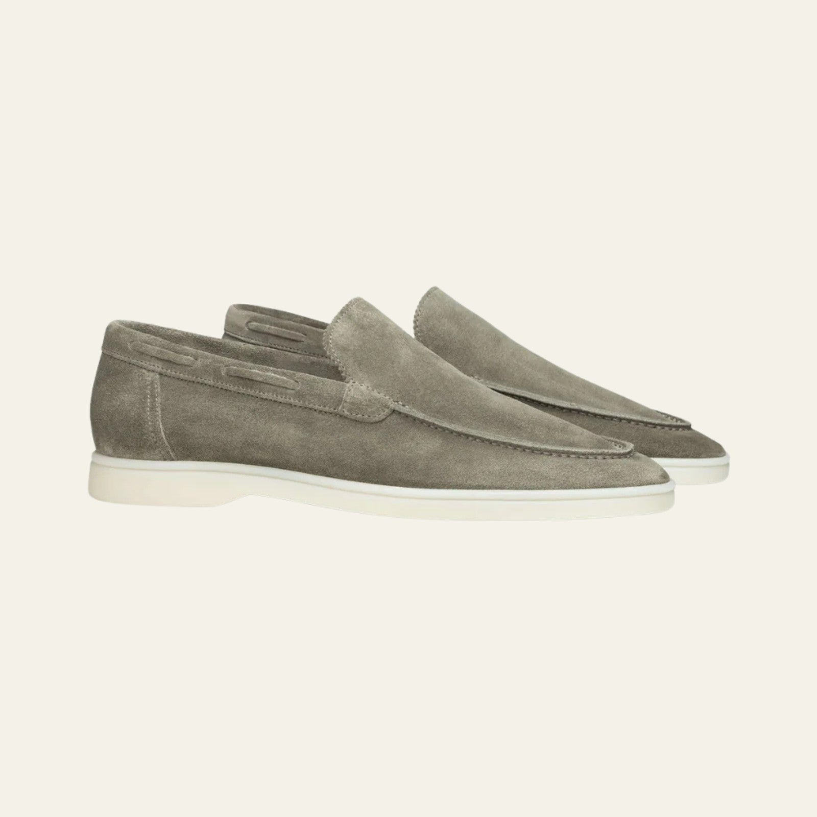 The Verona Suede Yacht Loafer in Pistache