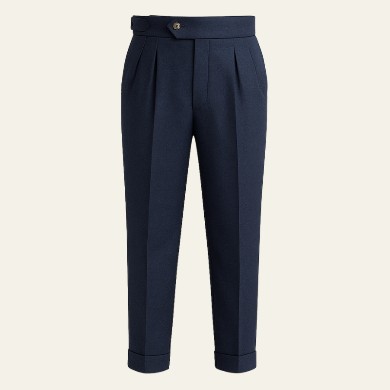 The Catania Linen Pleated Trouser