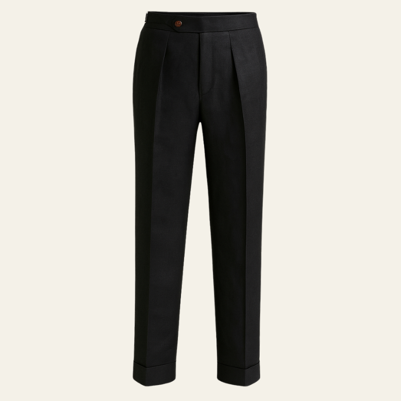 The Ravello Linen Pleated Trouser