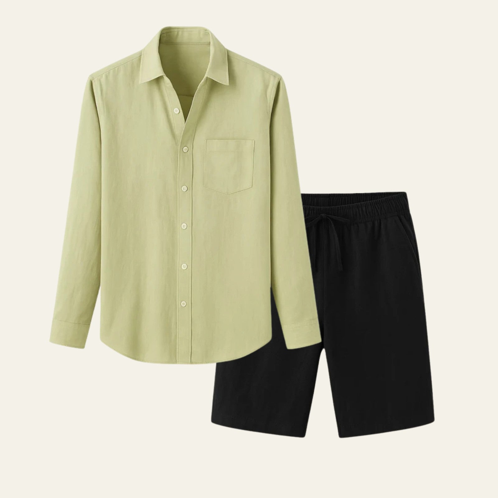 The Chamonix Linen Resort Shorts Ensemble