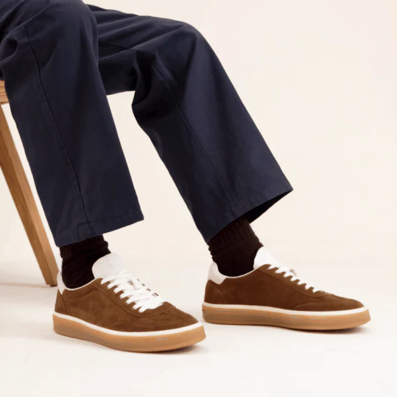 The Positano Suede Low-Top Sneaker
