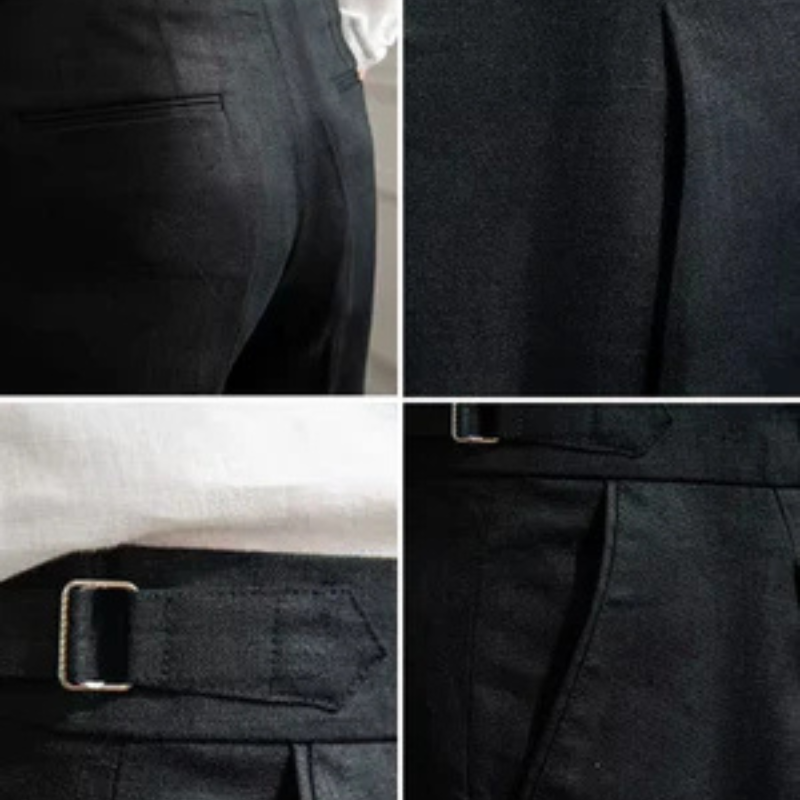 The Ravello Linen Pleated Trouser