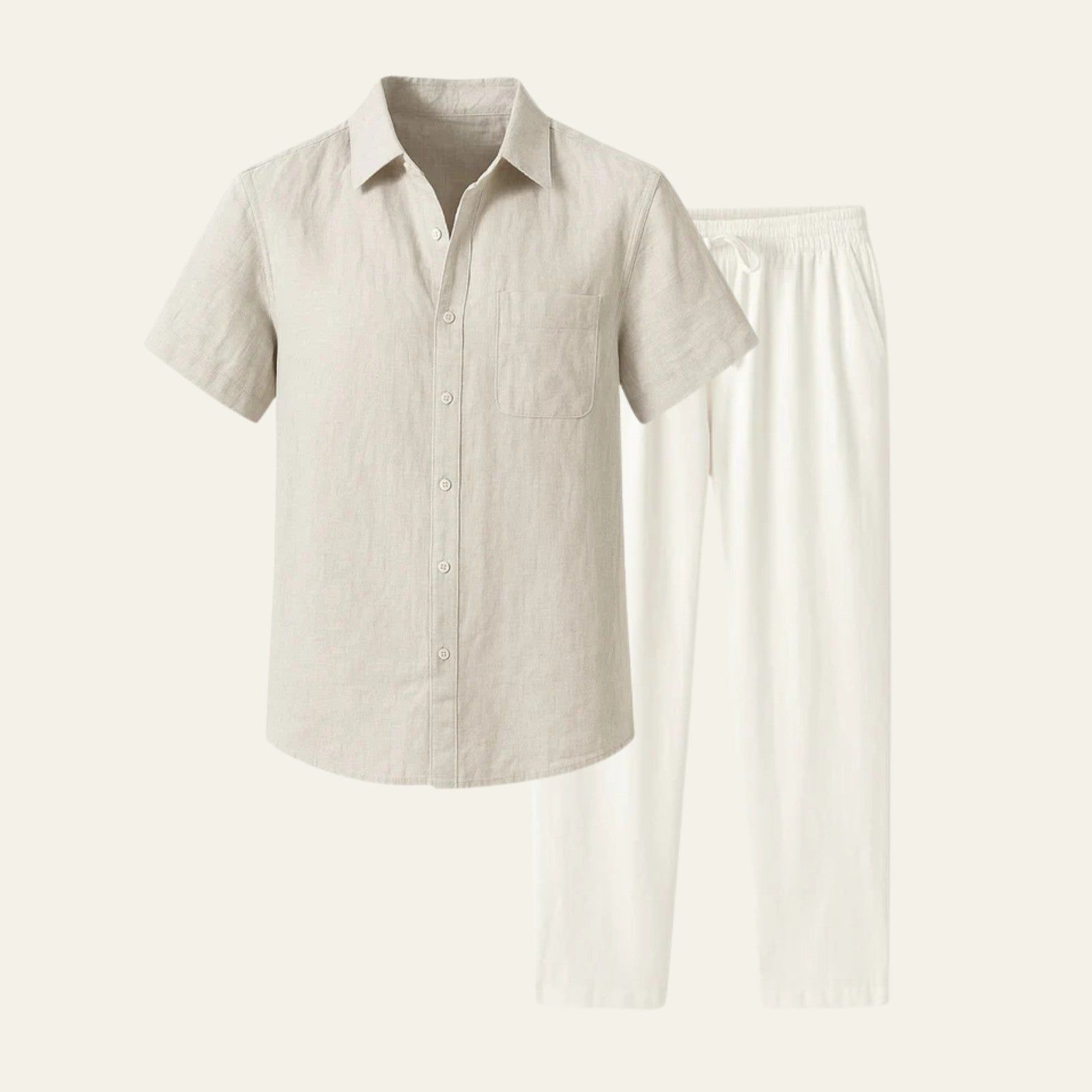 The Amalfi Linen Tailored Pantalon Set