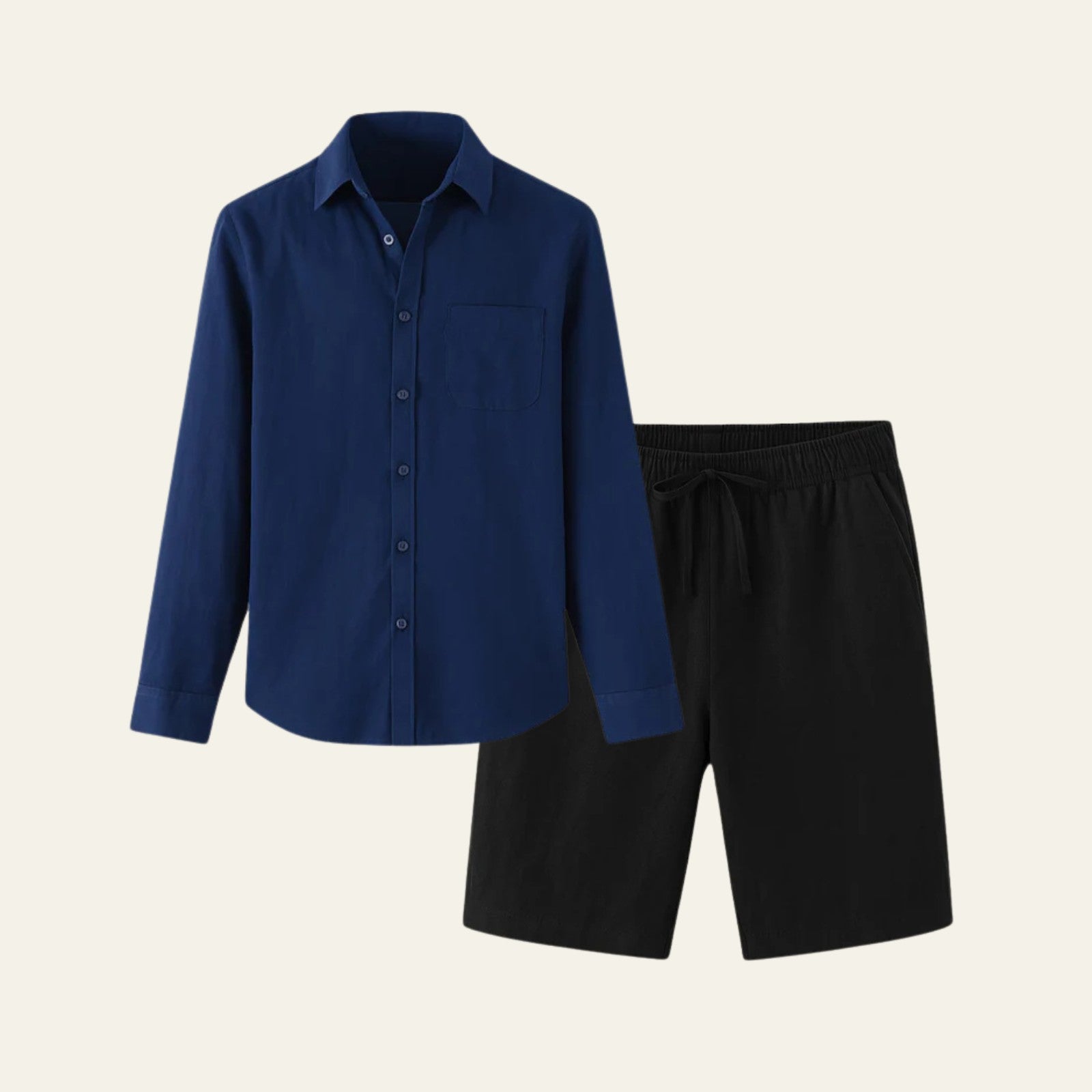 The Chamonix Linen Resort Shorts Ensemble