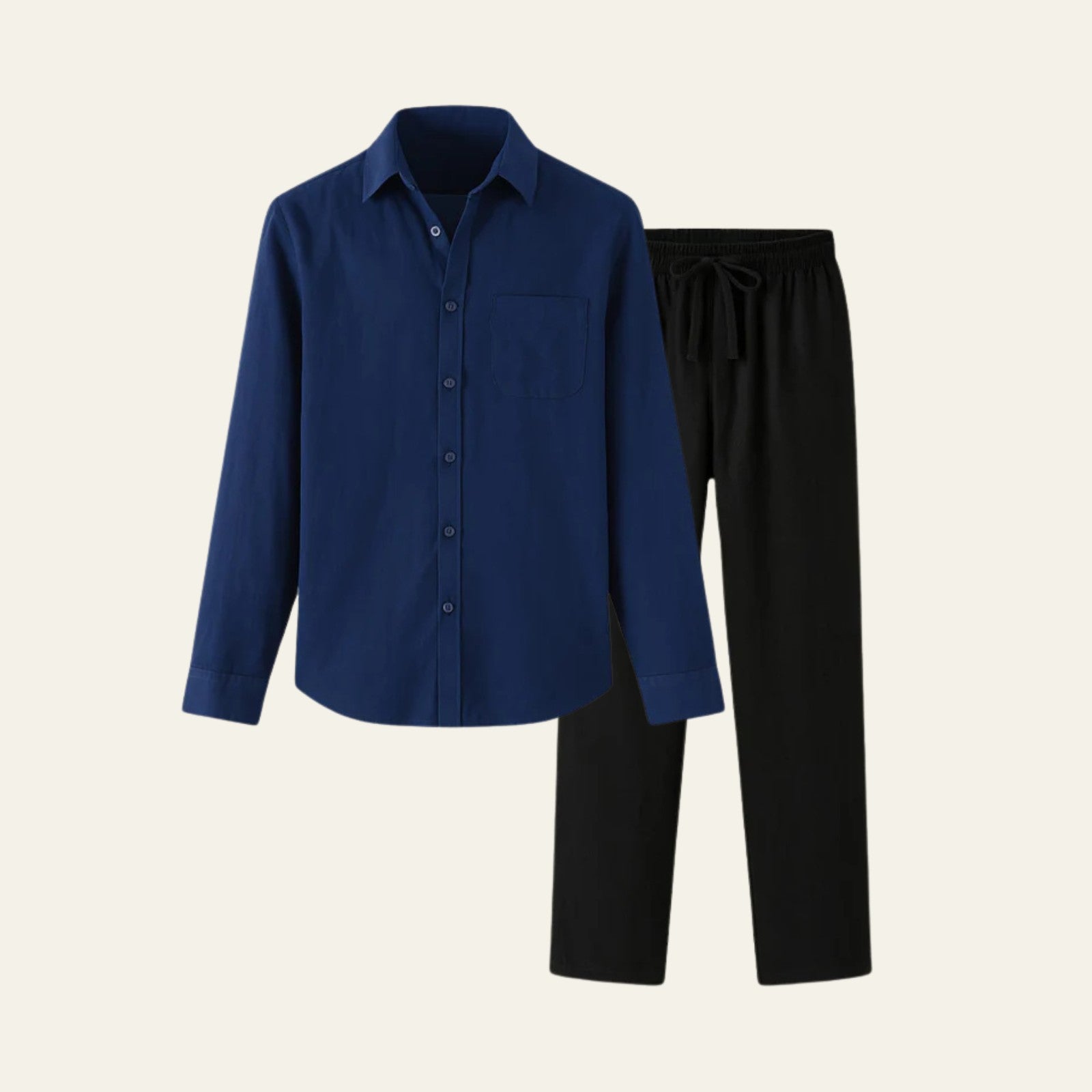 The Valencia Linen Slim Pantalon Set