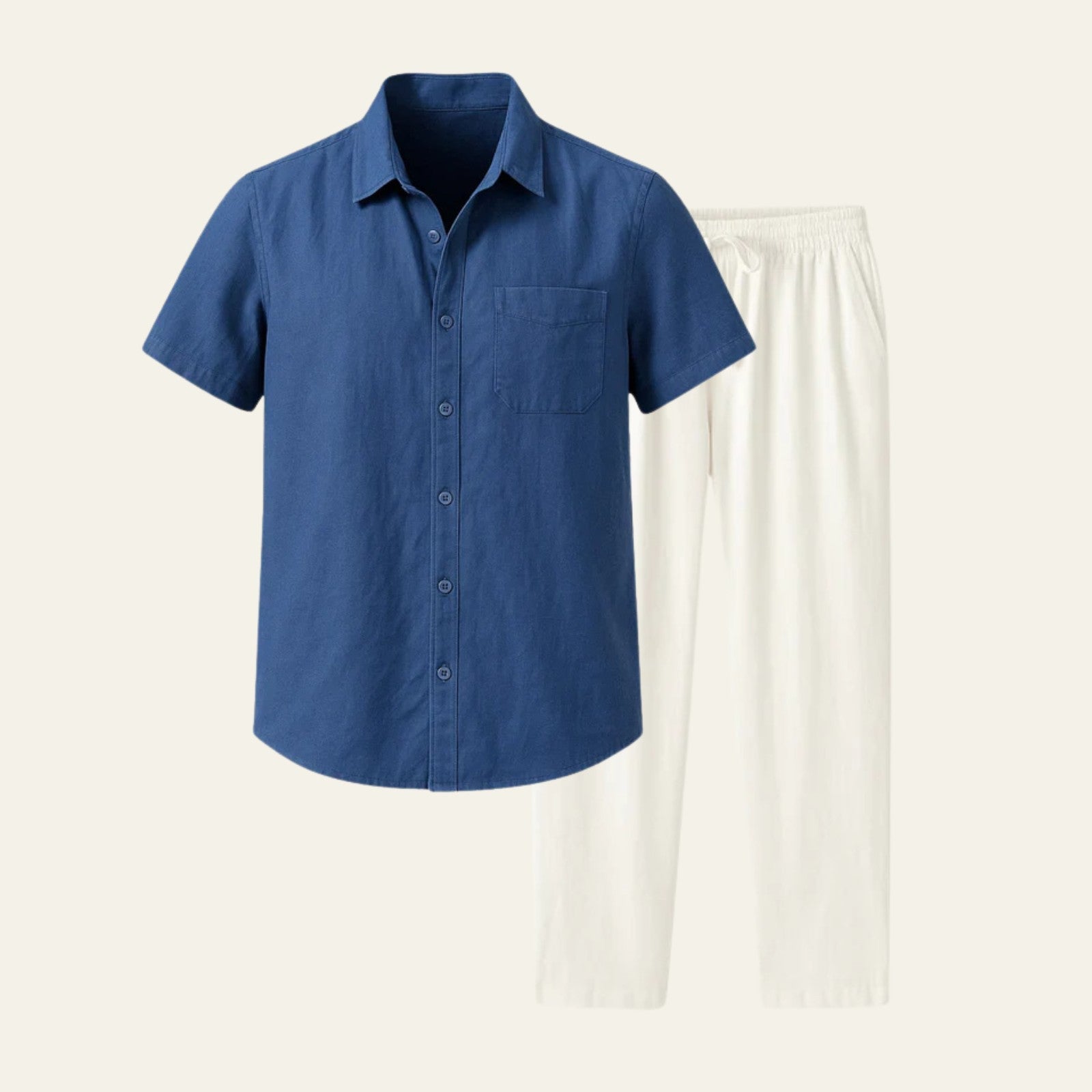 The Amalfi Linen Tailored Pantalon Set