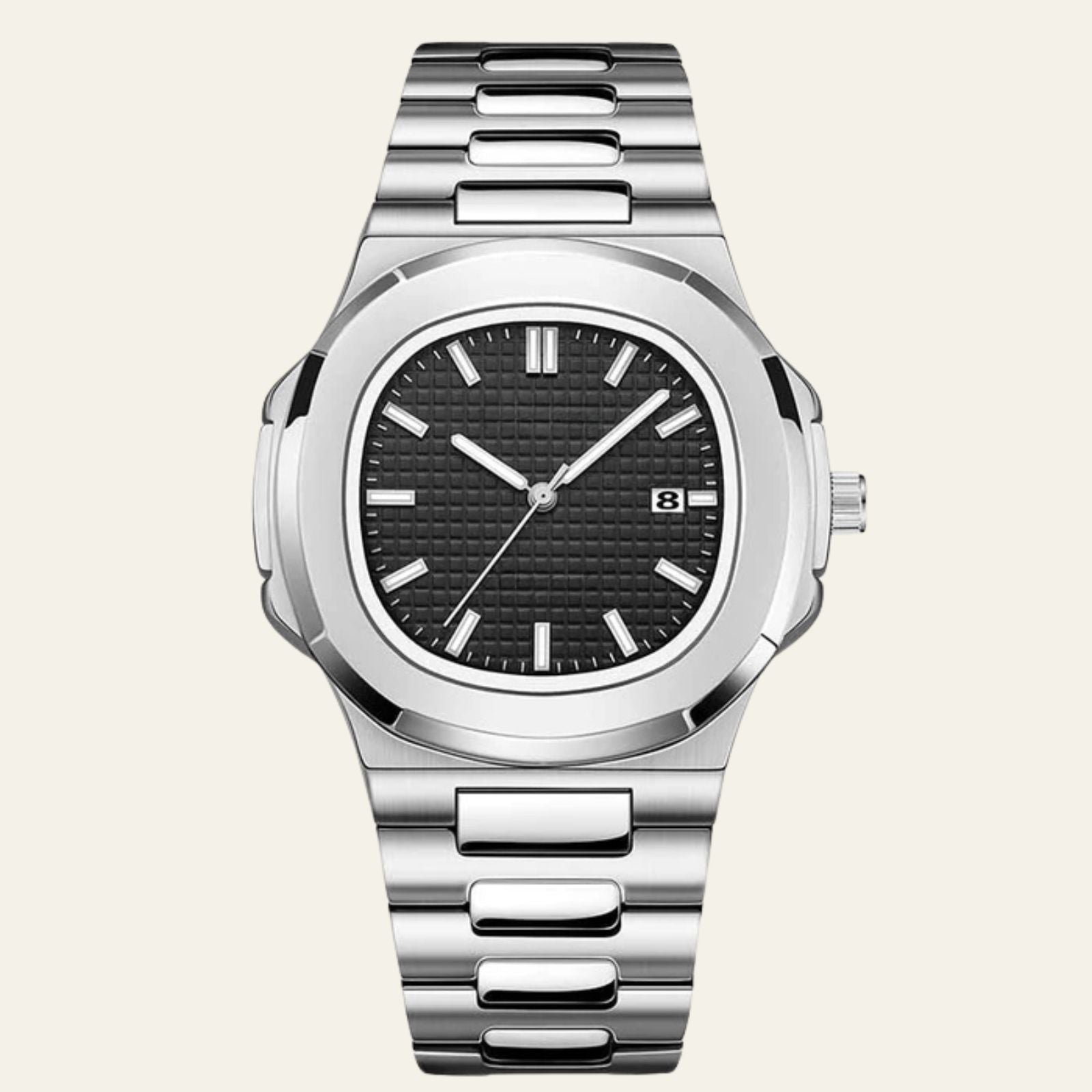 The Monaco Quartz Steel Watch