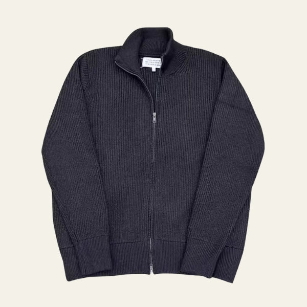 The Parma Ribbed Zip Sweater