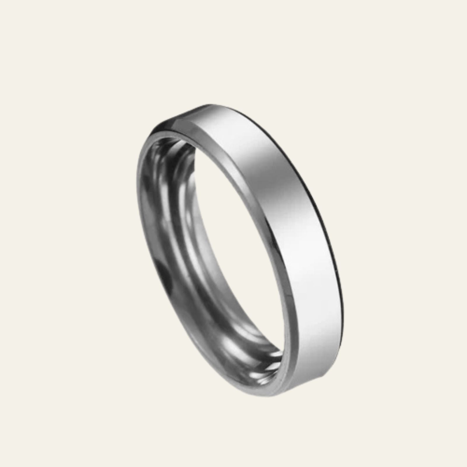 The Antibes Steel Trinity Ring