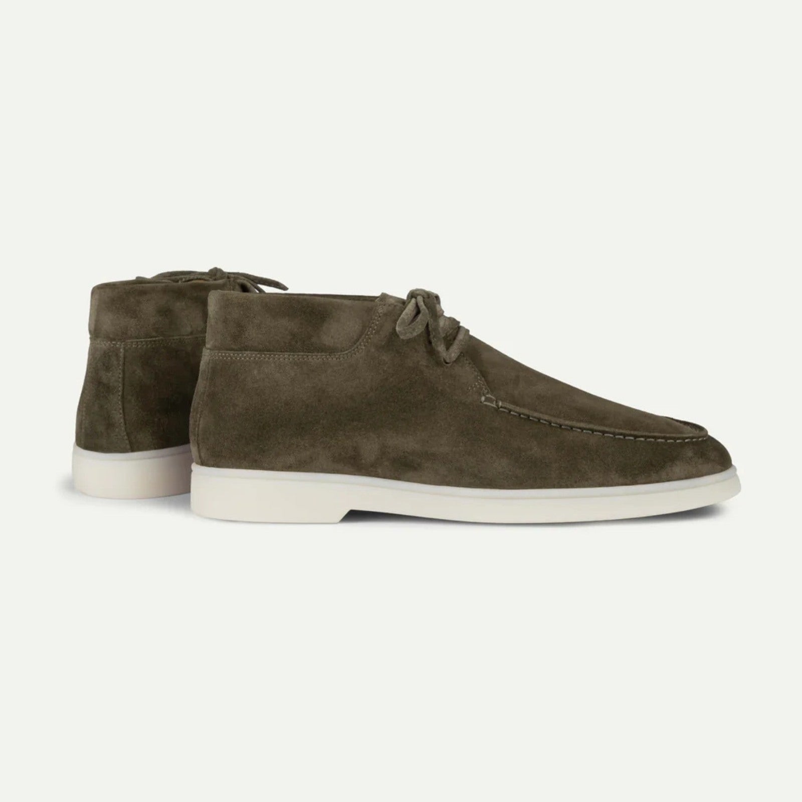 The Tangier Olive Suede Desert Boot