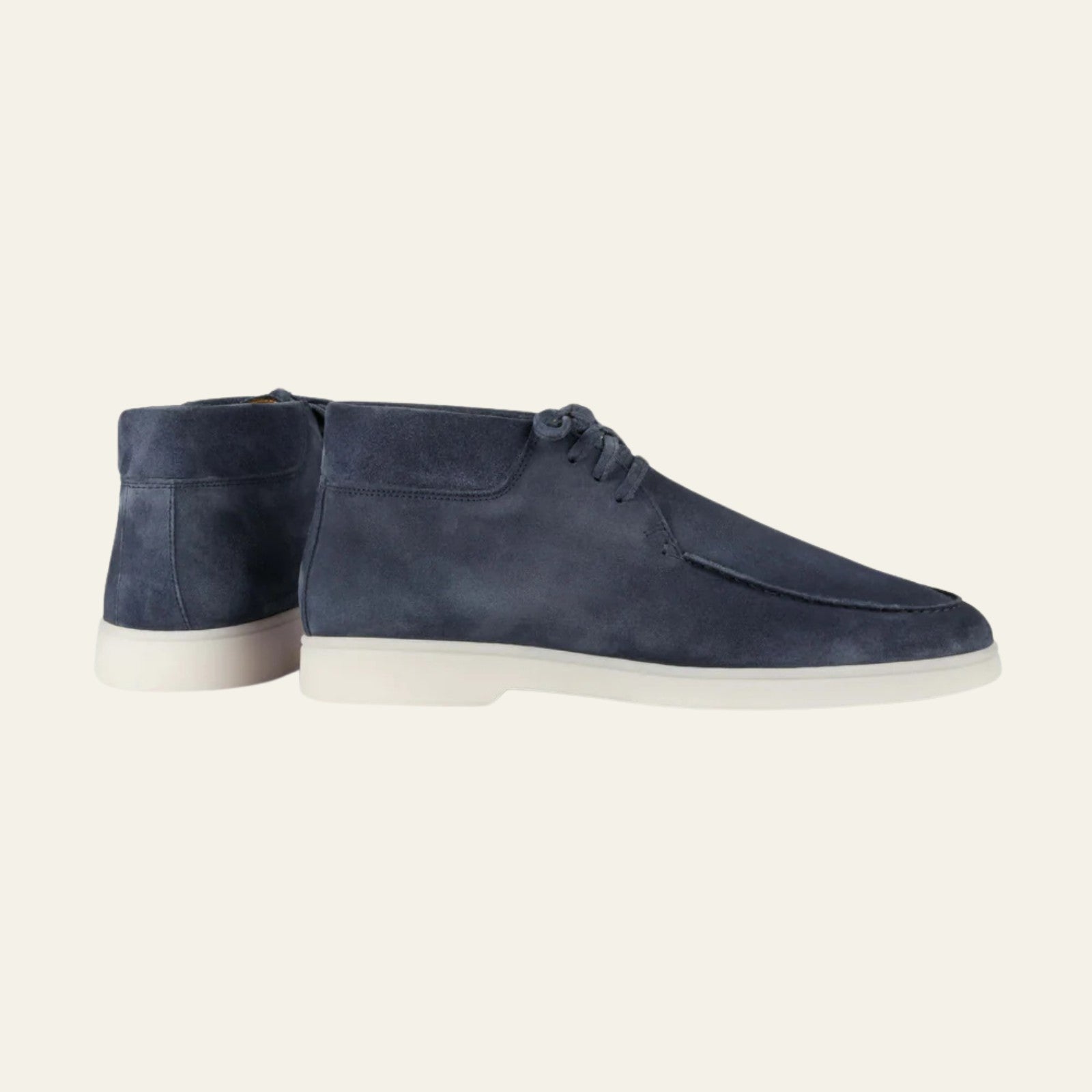 The Ravello Steel Blue Suede Desert Boot