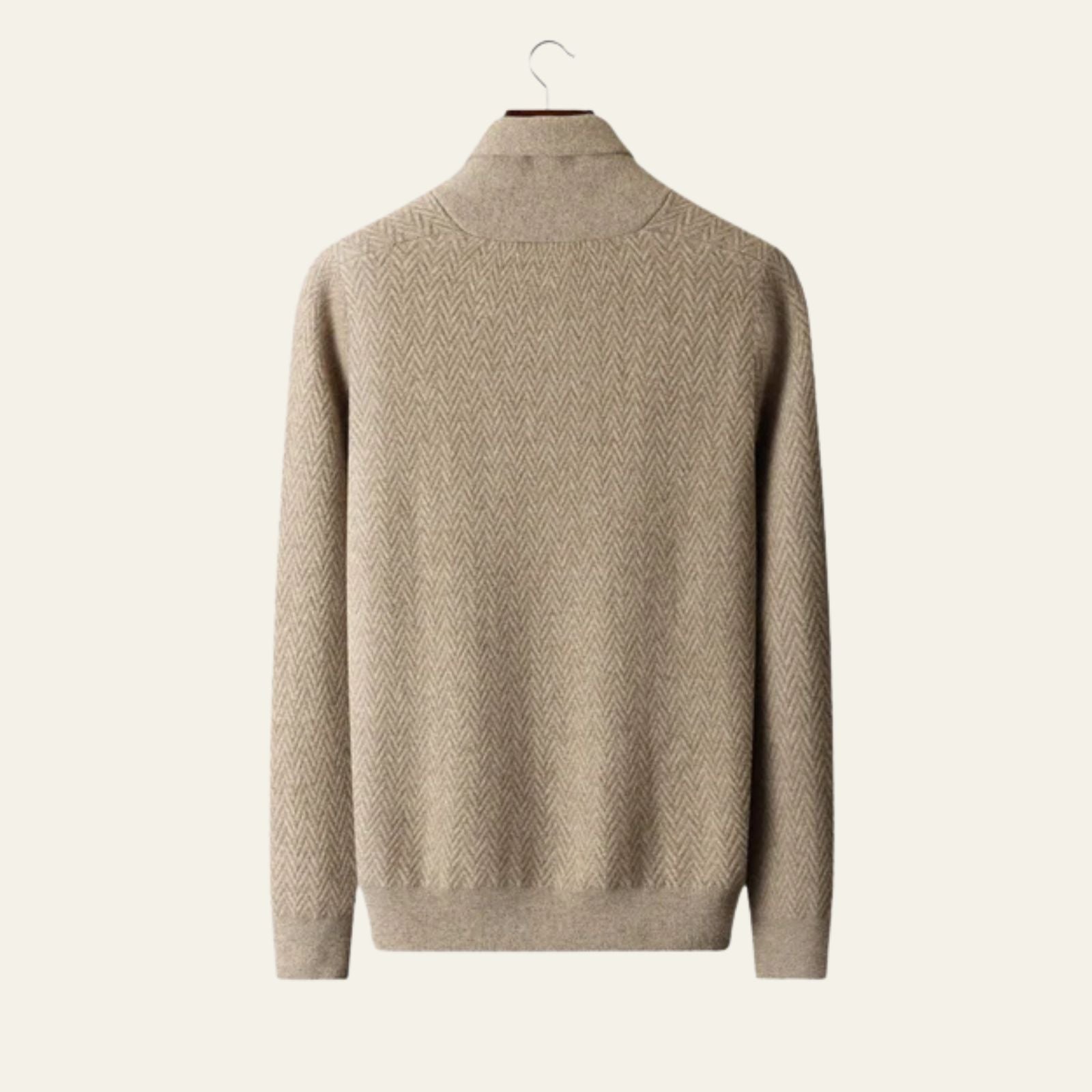 The Salzburg Cashmere Textured Button Sweater