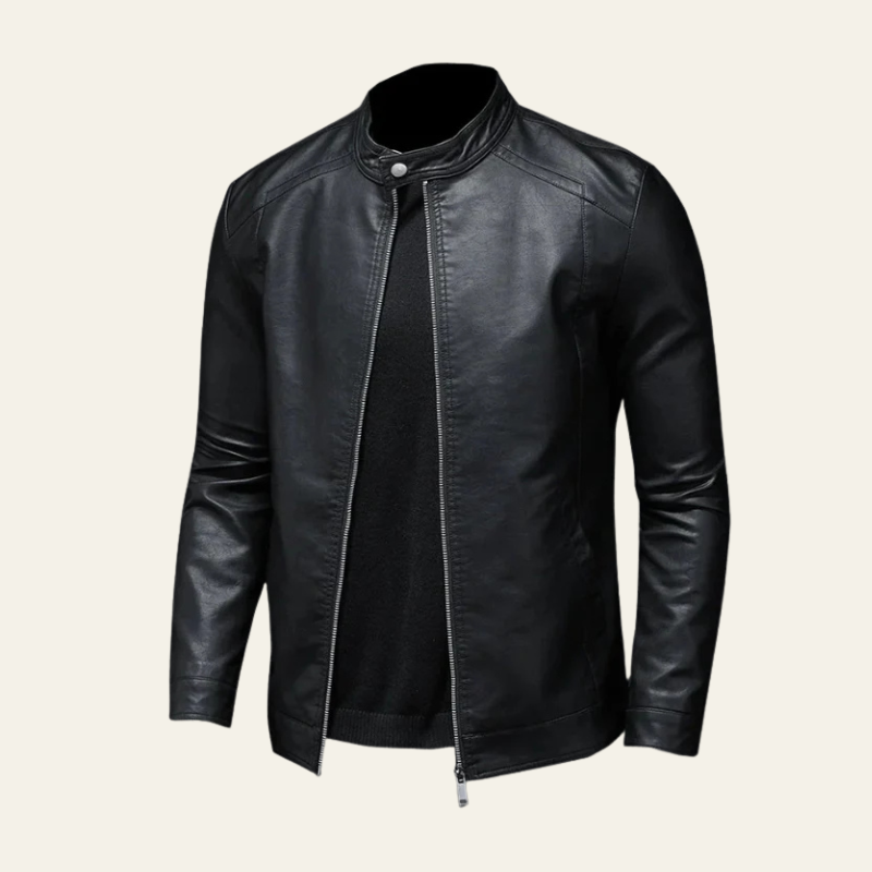 The Cannes Biker Faux Leather Jacket
