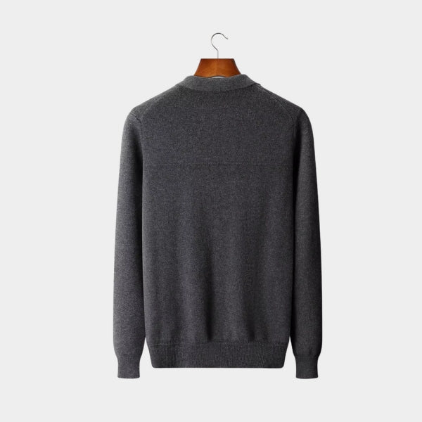 The Garda Merino Wool Zip Knit