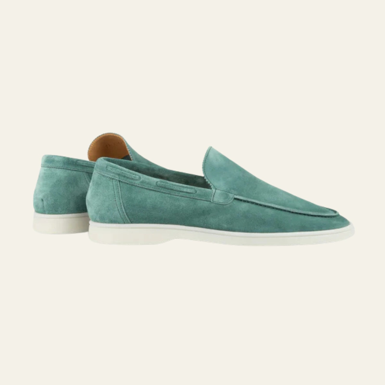 The Positano Suede Yacht Loafer in Emerald