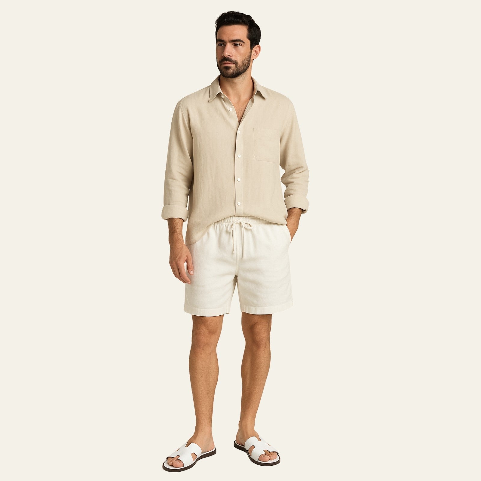 The Marrakesh Linen Resort Shorts Set
