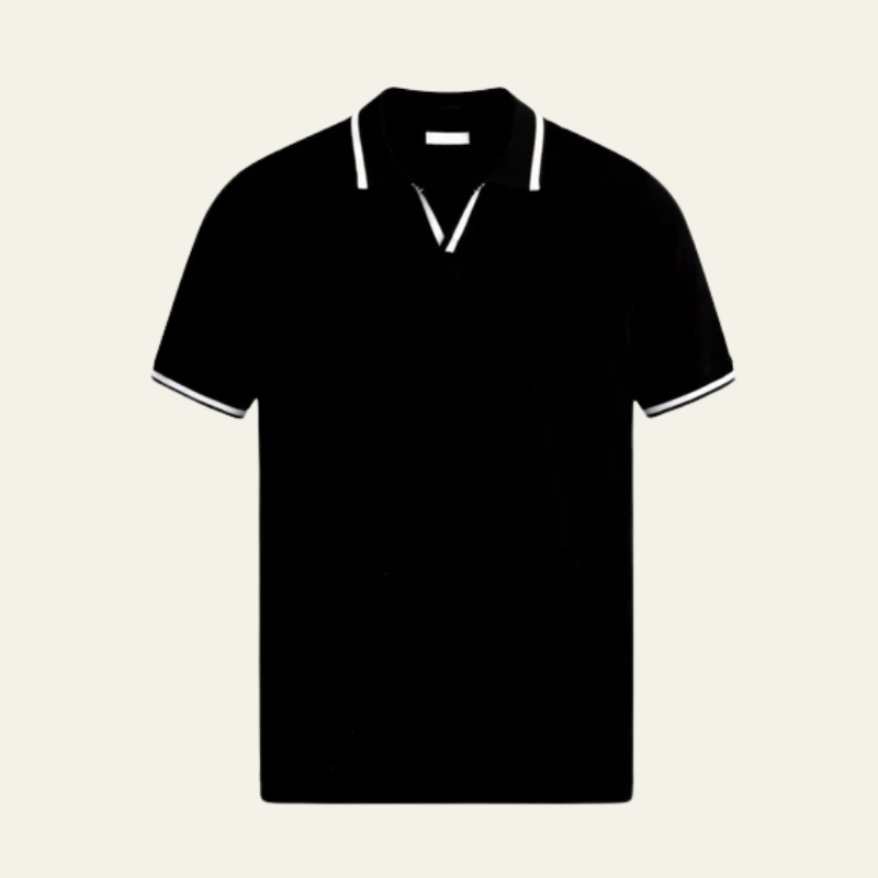 The Nice Contrast Knit Polo