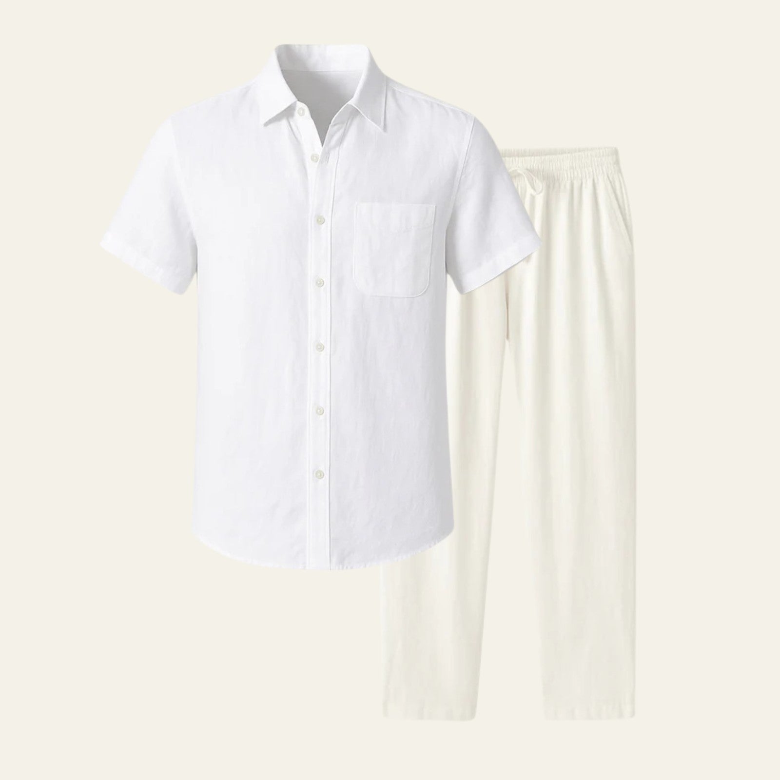 The Amalfi Linen Tailored Pantalon Set