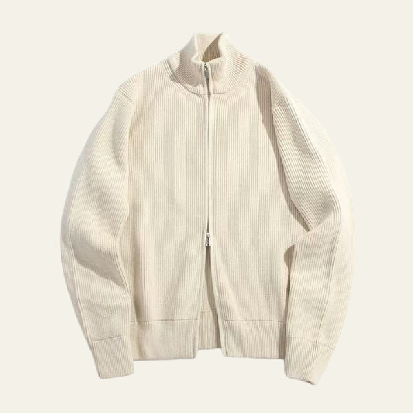 The Parma Ribbed Zip Sweater