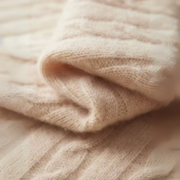 The Davos Merino Wool Button Mock Neck