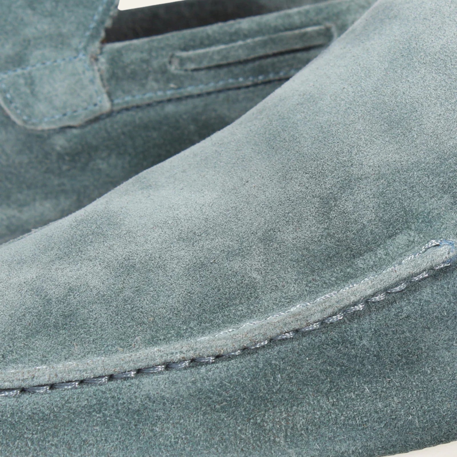 The Ravello Suede Yacht Loafer in Petrol